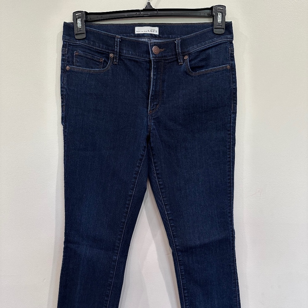 Ann Taylor Loft Dark Wash Denim Modern Skinny Jeans - Size 6/28
